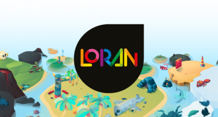 L'arxipèlag de LORAN amb el logo de LORAN