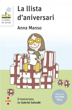 Coberta de "La llista d'anniversari" (Anna Manso) en l'edició Lectura fàcil