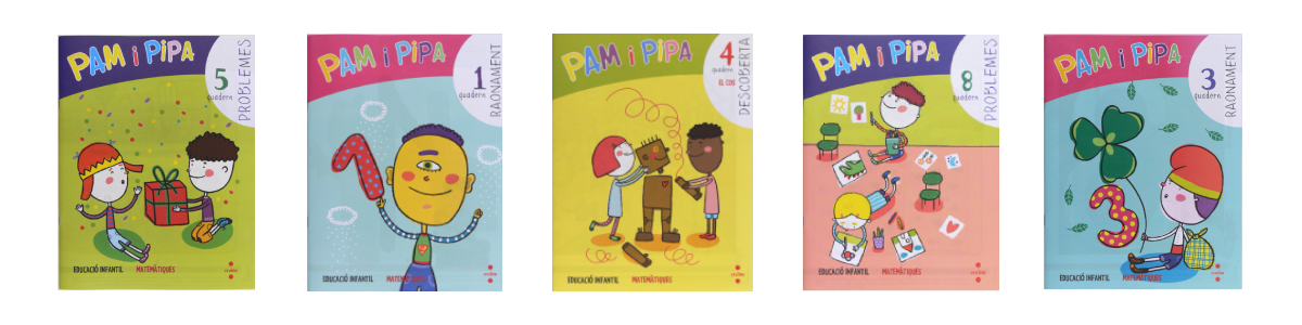 Quaderns de matemàtiques Pam i pipa d'Educació Infantil