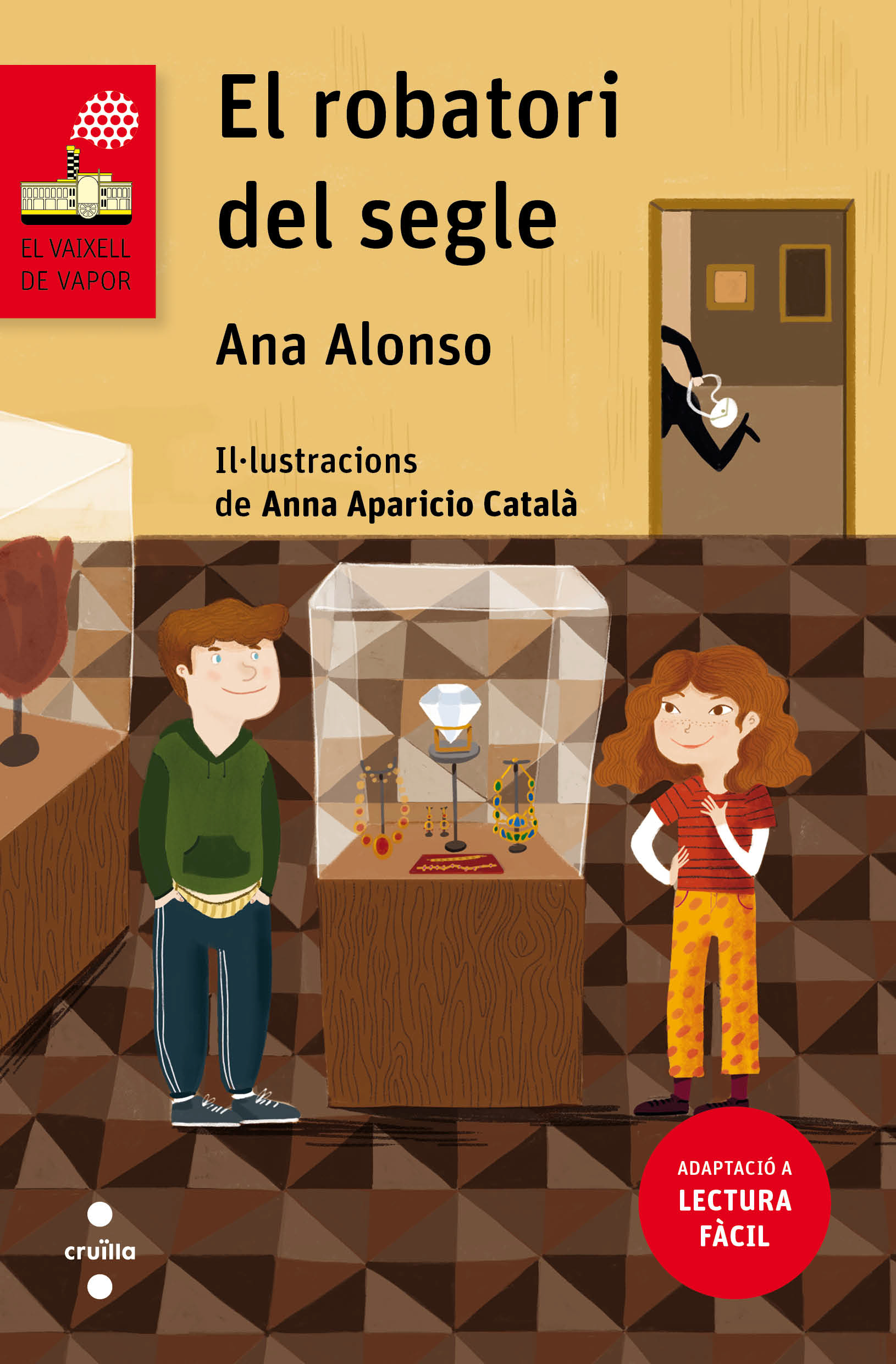 Coberta de "El robatori del segle" (Ana Alonso) en l'edició Lectura fàcil